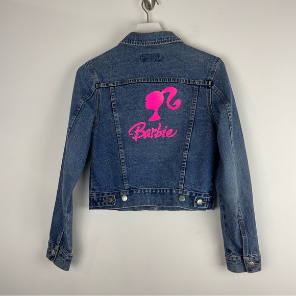 Barbie Jackets & Blazers - Vintage Barbie Denim Medium Wash Women’s Jean Jacket Size medium